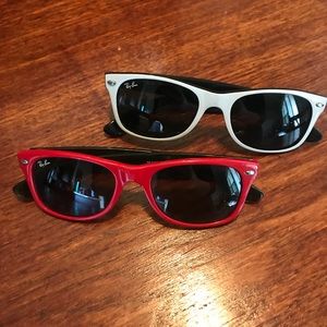 RAYBAN bundle “New Wayfarer” Red & White